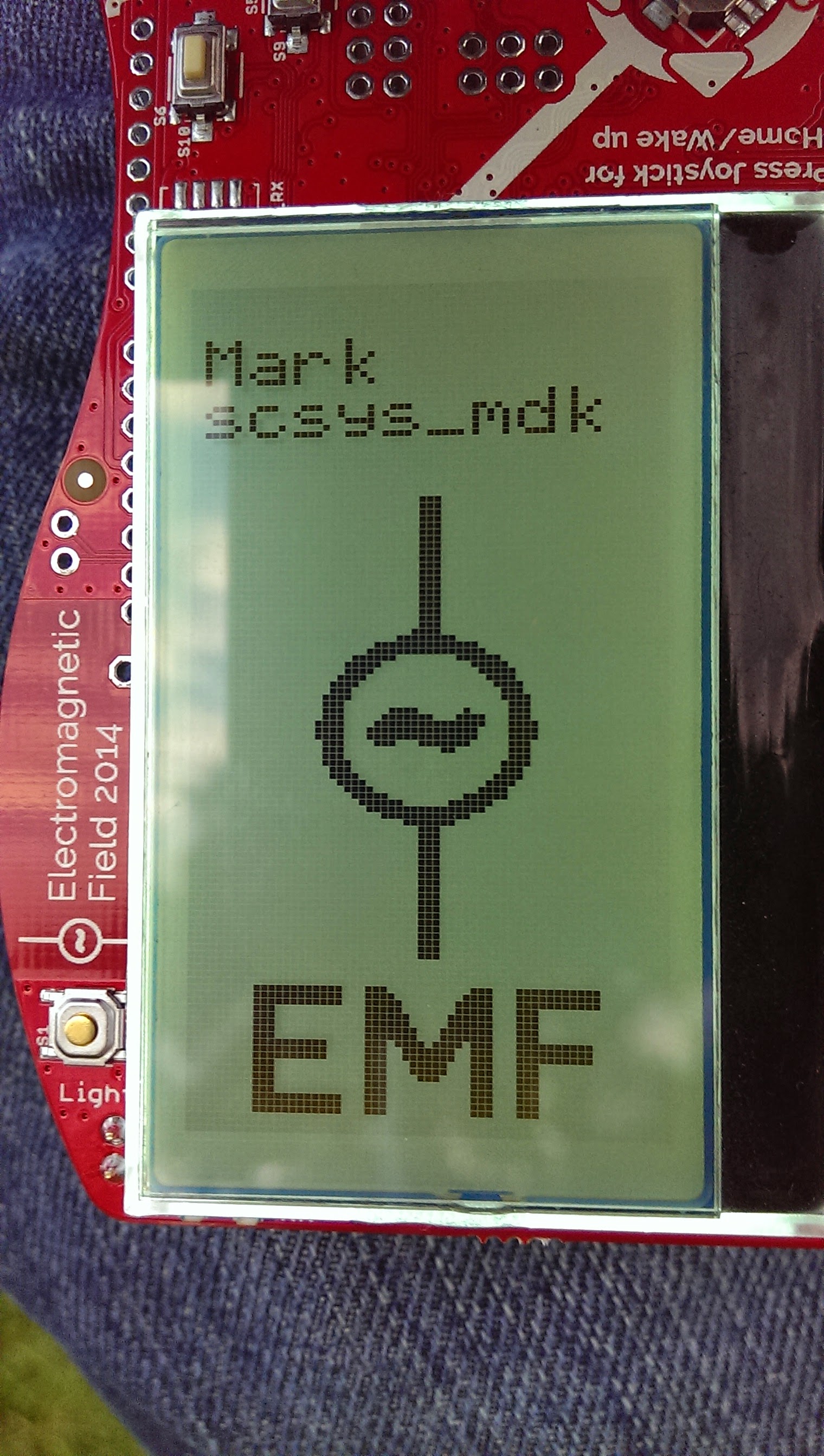 Badge at EMF