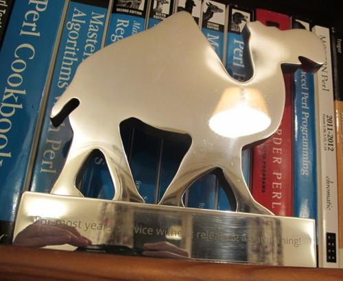 The Silver Camel award just before it was presented to me