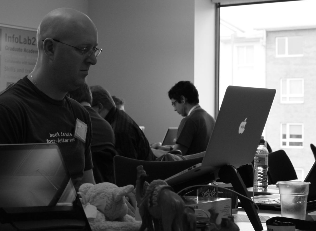 Dave Golden at the 2013 Perl QA Hackathon