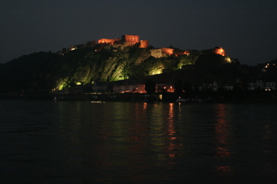 night view from the Cafe