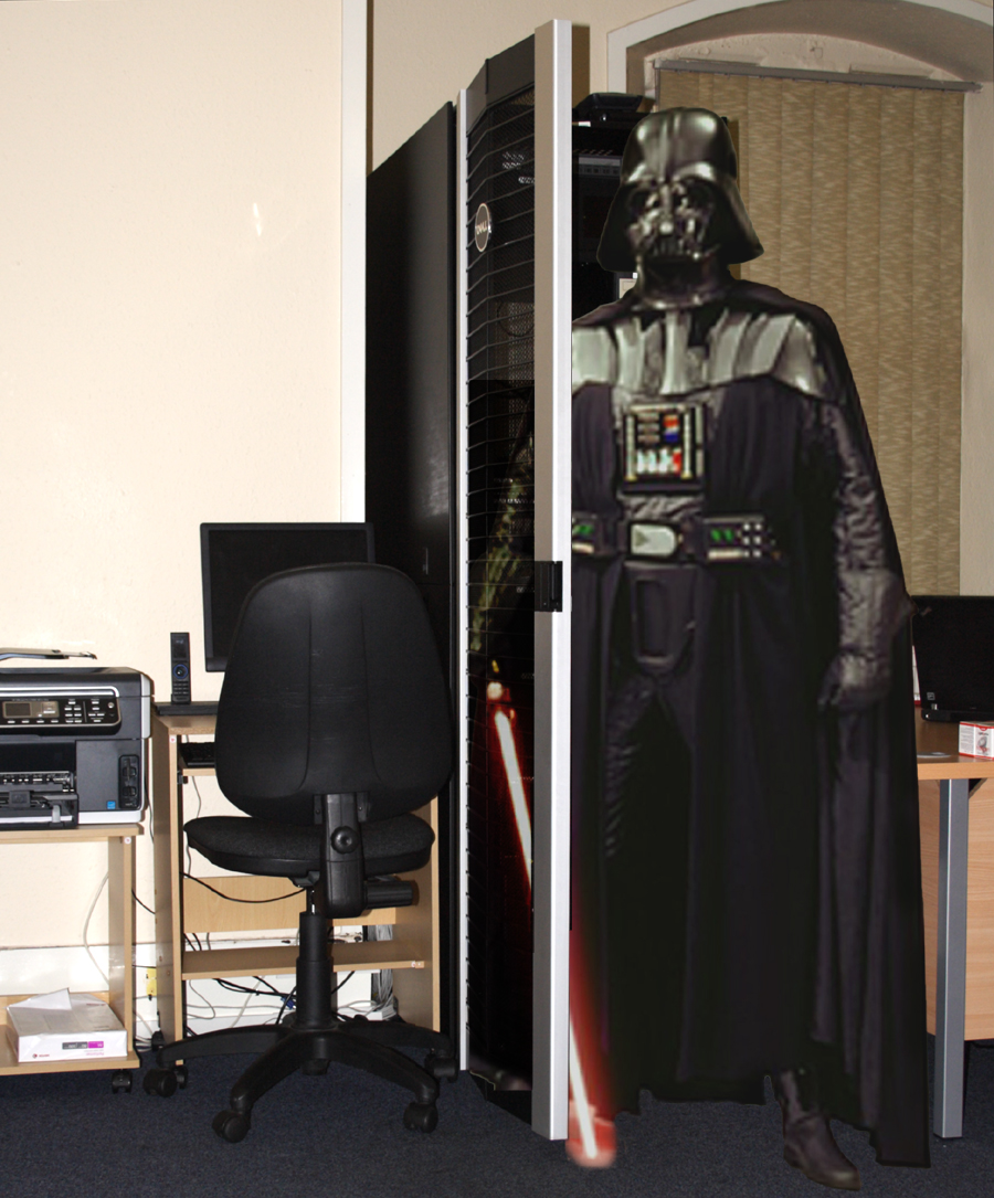 
           the server stack in the SC offices looks likes Vader's port-aloo.